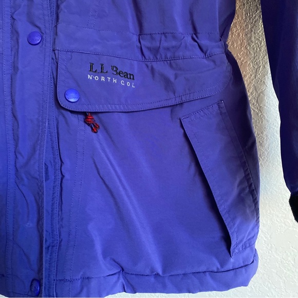 LL Bean Gore Tex Jacket Womens Small North Col Parka Purple Vintage - Picture 3 of 6